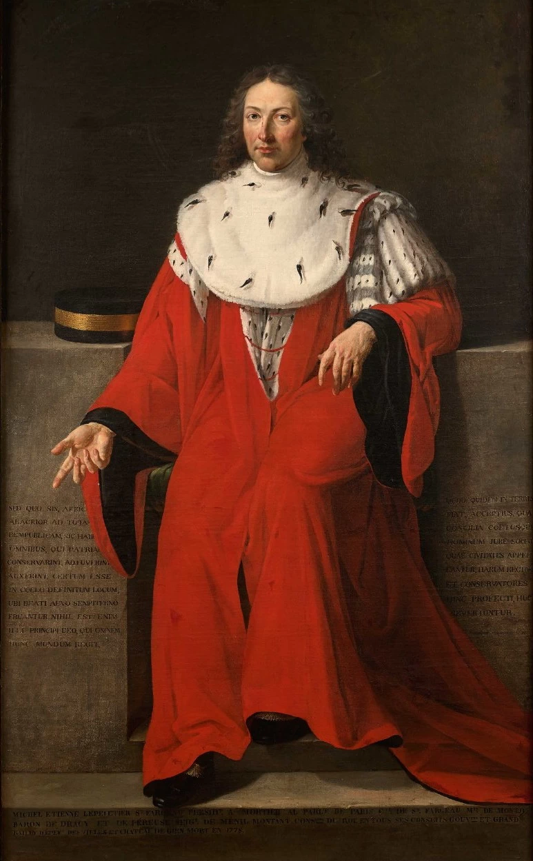 Michel - Étienne Le Peletier de Saint, Fargeau (1736, 1778), Presidente del Parlamento di Parigi